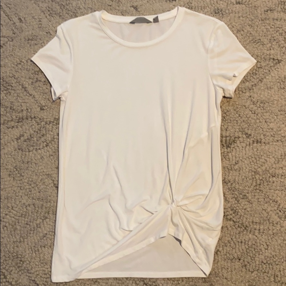 Athleta white knot top  XXS